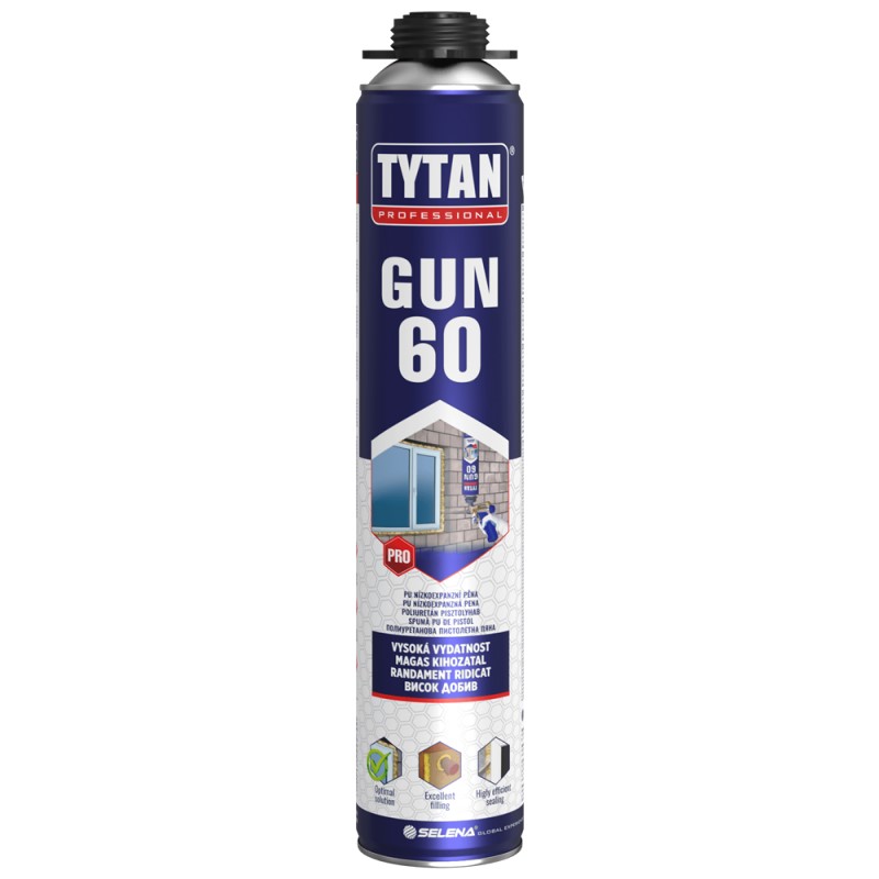 Tytan GUN60 750ml profi pisztolyhab - Góczi-Gipsz
