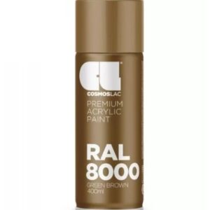 COSMOSLAC RAL LINE Premium festék spray 400ml RAL 8000 Green Brown
