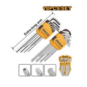 INGCO Torx és Imbusz kulcs készlet 18db-os